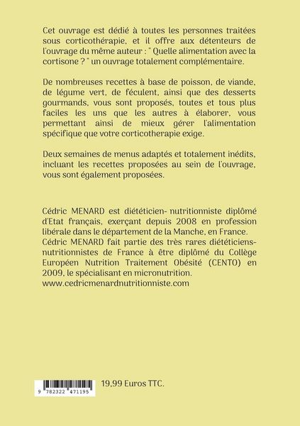 Produktbild: Mes recettes faciles pour la cortisone.