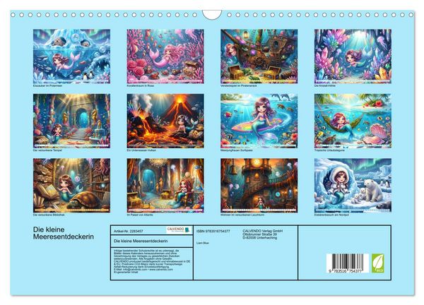 Produktbild: Die kleine Meeresentdeckerin (Wandkalender 2027 DIN A3 quer), CALVENDO Monatskalender