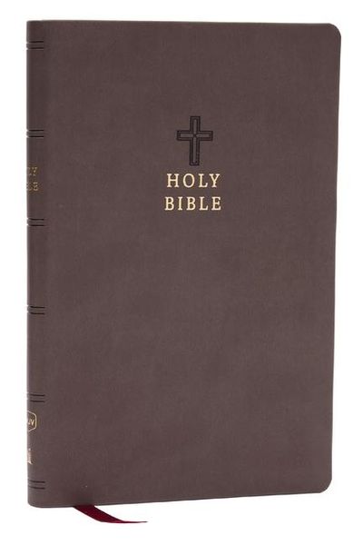 Produktbild: NKJV Holy Bible, Value Ultra Thinline, Charcoal Leathersoft, Red Letter, Comfort Print