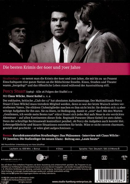 Produktbild: Stra&szlig;enfeger 03: Percy Stuart Staffel 01-02 (Softbox Version) [4 DVDs]