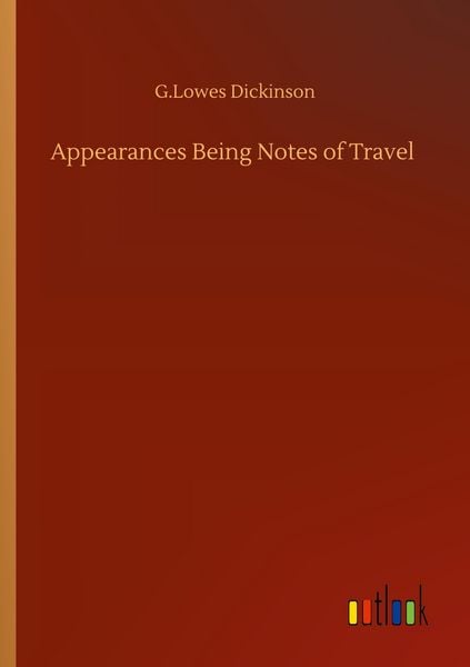 Produktbild: Appearances Being Notes of Travel