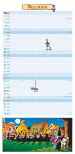 Produktbild: Asterix 2026 Familienplaner - Familien-Timer - Termin-Planer - Kids - Kinder-Kalender - Familien-Kalender - 22x45