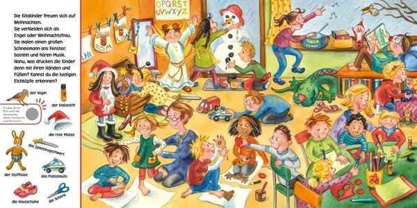 Produktbild: H&ouml;r mal (Soundbuch): Wimmelbuch: Weihnachten