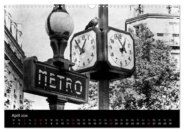Produktbild: Streifzug durch Paris (Wandkalender 2026 DIN A3 quer), CALVENDO Monatskalender