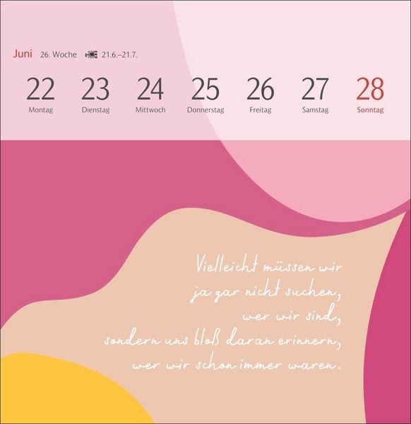 Clara Louise: Die Sonne in Orange getaucht Premium-Postkartenkalender 2026 - 53 Postkarten mit poetischen Gedanken