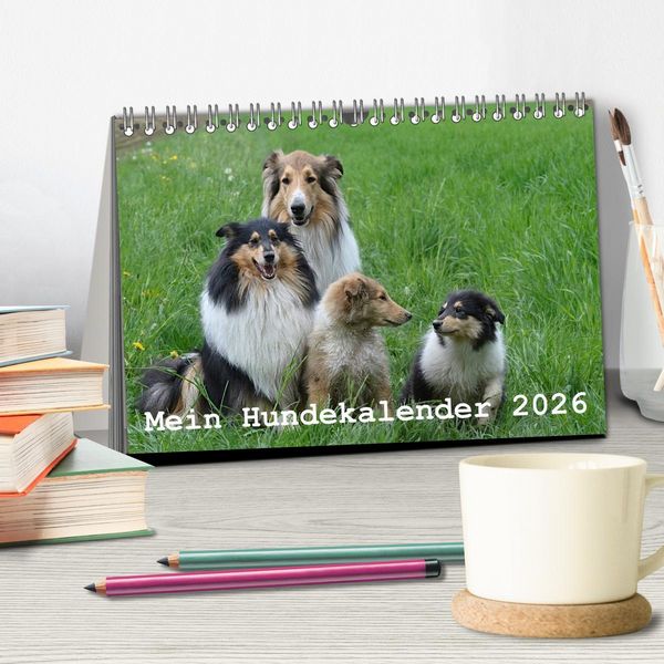 Produktbild: Mein Hundekalender 2026 (Tischkalender 2026 DIN A5 quer), CALVENDO Monatskalender
