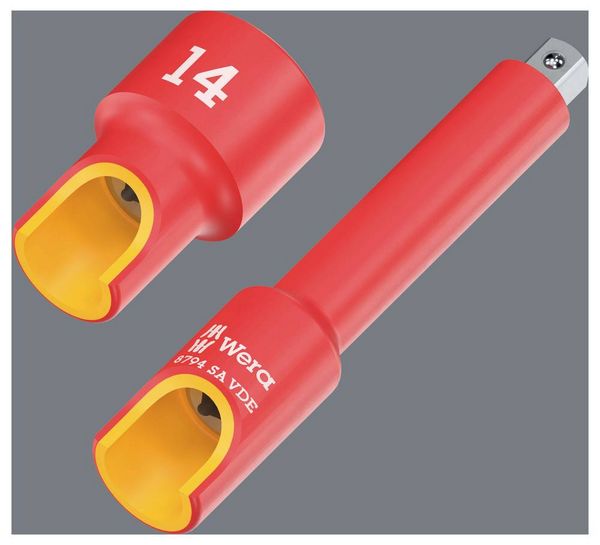 Produktbild: Wera 8790A VDE 05005929001 VDE-Steckschl&uuml;sseleinsatz isoliert 1/4\" (6.3 mm)
