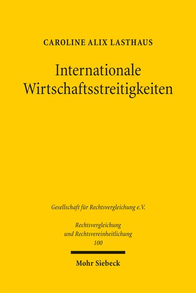 Produktbild: Internationale Wirtschaftsstreitigkeiten