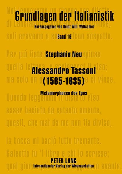 Produktbild: Alessandro Tassoni (1565-1635)