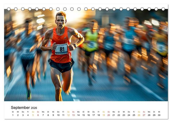 Produktbild: Triathlon Power (Tischkalender 2026 DIN A5 quer), CALVENDO Monatskalender