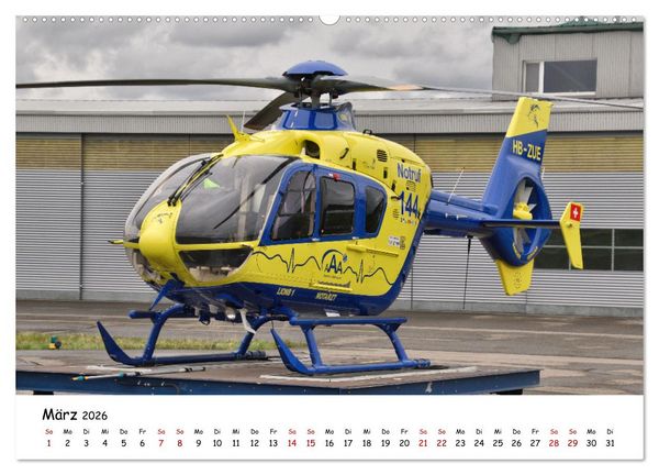 Produktbild: Die beeindruckende Welt der Hubschrauber (hochwertiger Premium Wandkalender 2026 DIN A2 quer), Kunstdruck in Hochglanz