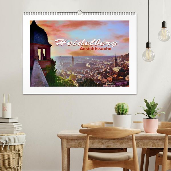 Produktbild: Heidelberg - Ansichtssache (Wandkalender 2026 DIN A2 quer), CALVENDO Monatskalender