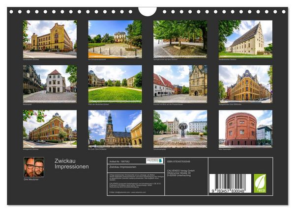 Produktbild: Zwickau Impressionen (Wandkalender 2026 DIN A4 quer), CALVENDO Monatskalender