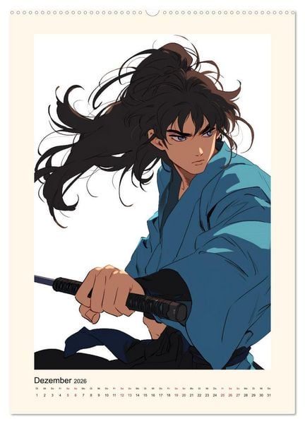 Produktbild: Gentle Anime Warriors (hochwertiger Premium Wandkalender 2026 DIN A2 hoch), Kunstdruck in Hochglanz
