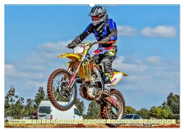 Produktbild: Motocross - so cool (Wandkalender 2026 DIN A2 quer), CALVENDO Monatskalender