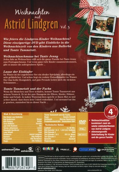 Produktbild: Weihnachten mit Astrid Lindgren Vol. 3