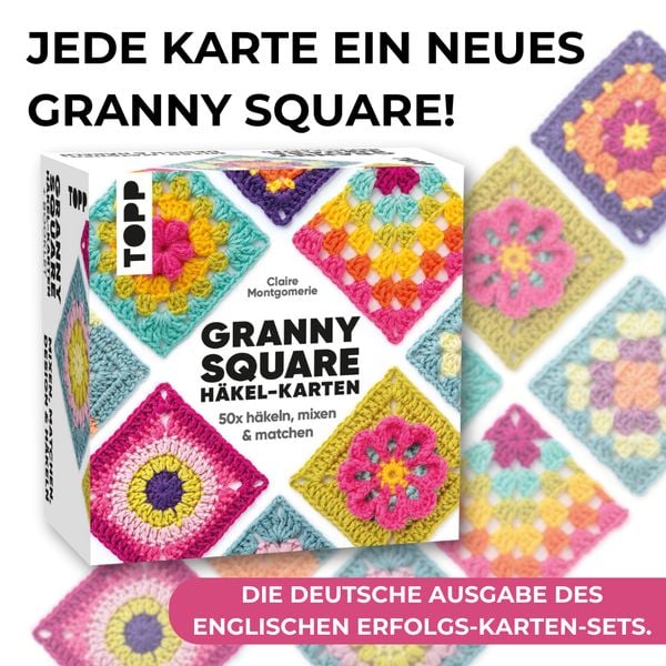 Produktbild: Granny Square H&auml;kel-Karten (Deutsche Ausgabe)