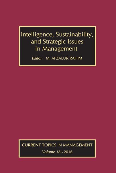 Produktbild: Intelligence, Sustainability, and Strategic Issues in Management