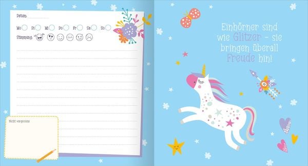 Produktbild: Mein Tagebuch – Einhorn (mit Schloss)
