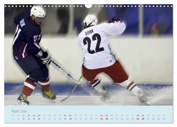 Produktbild: Eishockey! Schneller, h&auml;rter, das Powergame! (Wandkalender 2026 DIN A3 quer), CALVENDO Monatskalender