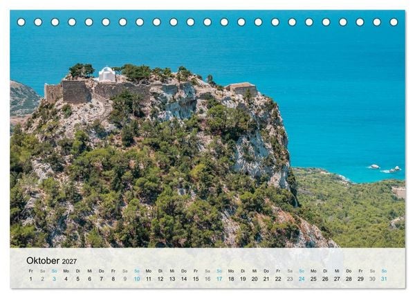 Produktbild: Rhodos - Die Highlights der Insel (Tischkalender 2027 DIN A5 quer), CALVENDO Monatskalender