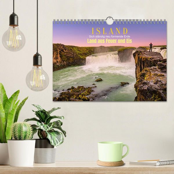Produktbild: Island, Land aus Feuer und Eis: Sich st&auml;ndig neu formende Erde (Wandkalender 2026 DIN A4 quer), CALVENDO Monatskalender