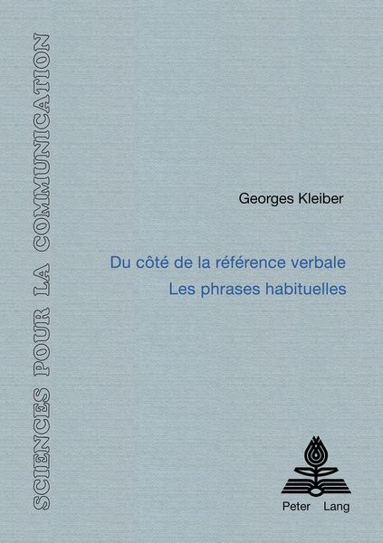 Produktbild: Du c&ocirc;t&eacute; de la r&eacute;f&eacute;rence verbale