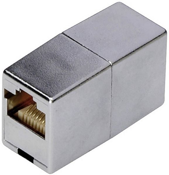 Produktbild: Digitus RJ45 Netzwerk Adapter CAT 5, CAT 5e [1x RJ45-Buchse - 1x RJ45-Buchse] Grau