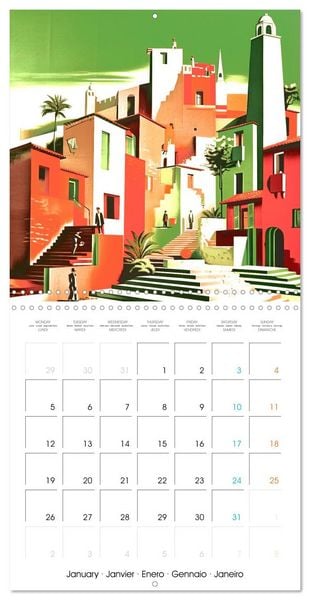Produktbild: Illustrations promontoires (Calendrier mural carr&eacute; 2026 30x30 cm) Calendrier double avec une page pour vos prises de notes