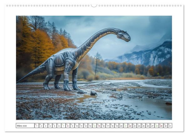 Produktbild: Giganten der Urzeit (Wandkalender 2026 DIN A2 quer), CALVENDO Monatskalender