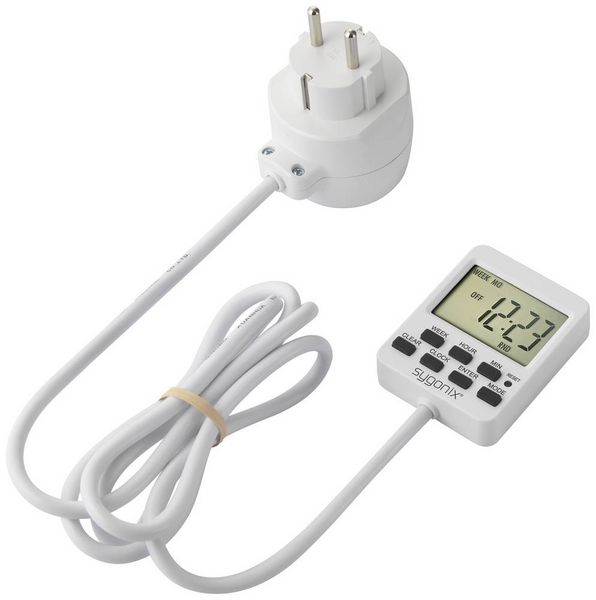 Produktbild: Sygonix SY-5178380 Zeitschaltuhr digital Wochenprogramm 3500W Countdown-Funktion, Dauerbetrieb, Programmierfunktion