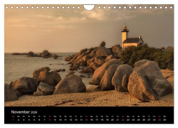 Produktbild: Bretagne entlang der K&uuml;ste (Wandkalender 2026 DIN A4 quer), CALVENDO Monatskalender