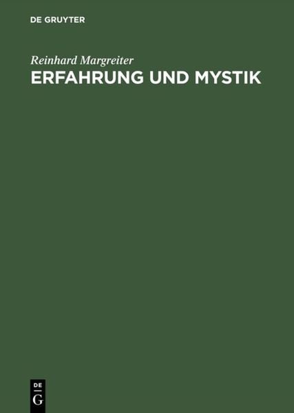 Produktbild: Erfahrung und Mystik