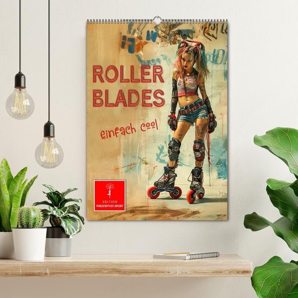 Produktbild: Rollerblades - einfach cool (Wandkalender 2025 DIN A2 hoch), CALVENDO Monatskalender