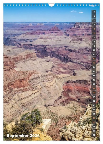 Produktbild: GRAND CANYON Imposante Aussichten (Wandkalender 2026 DIN A3 hoch), CALVENDO Monatskalender