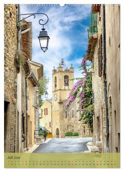Produktbild: Sch&ouml;nste D&ouml;rfer - Provence-Alpes-C&ocirc;te d'Azur (Wandkalender 2026 DIN A2 hoch), CALVENDO Monatskalender