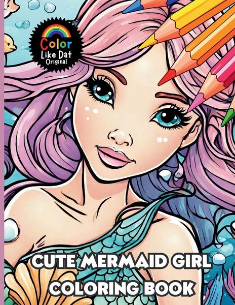 Produktbild: Cute Mermaid Girl Coloring Book