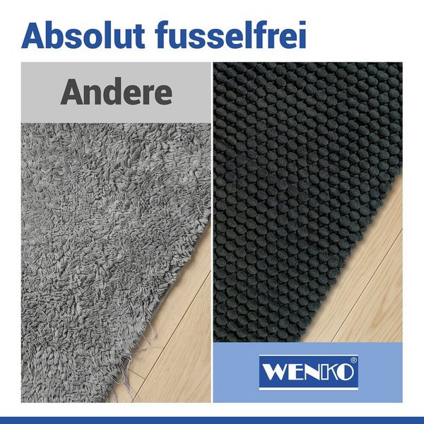 Produktbild: Badteppich Mod. Solivo Dunkelgr&uuml;n, 50 x 80 cm, rutschfest und waschbar bis 30 &deg;C