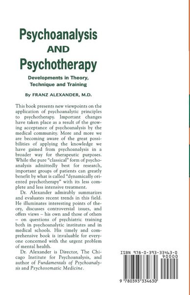 Produktbild: Psychoanalysis and Psychotherapy