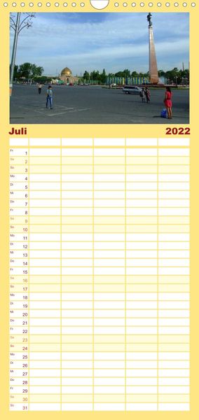 Produktbild: Familienplaner Kasachstan - Eine Bilder-Reise (Wandkalender 2022 , 21 cm x 45 cm, hoch)