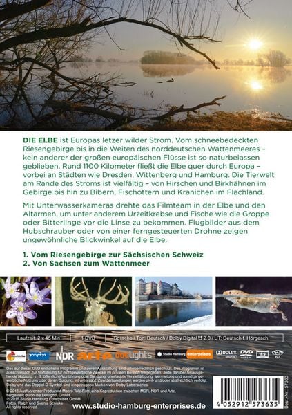 Produktbild: Die Elbe - Vom Riesengebirge zur S&auml;chsischen Schweiz - Von Sachsen zum Wattenmeer
