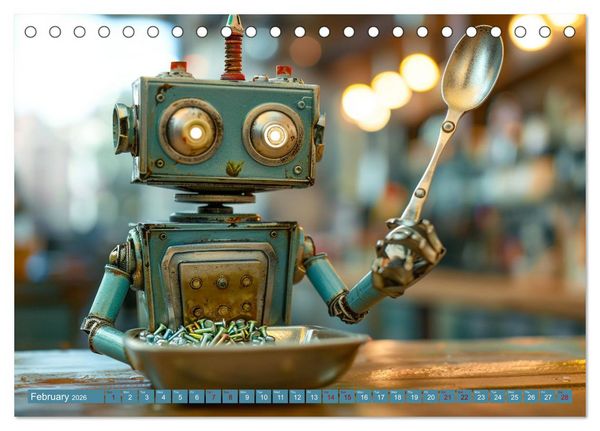 Produktbild: Robots Are Just People Too (Desk Calendar 2026 DIN A5 landscape), CALVENDO 12 Month DeskCalendar