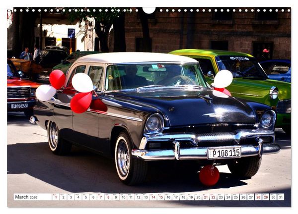 Produktbild: Classic Beauties - Wedding cars in Havana (Wall Calendar 2026 DIN A3 landscape), CALVENDO 12 Month Wall Calendar
