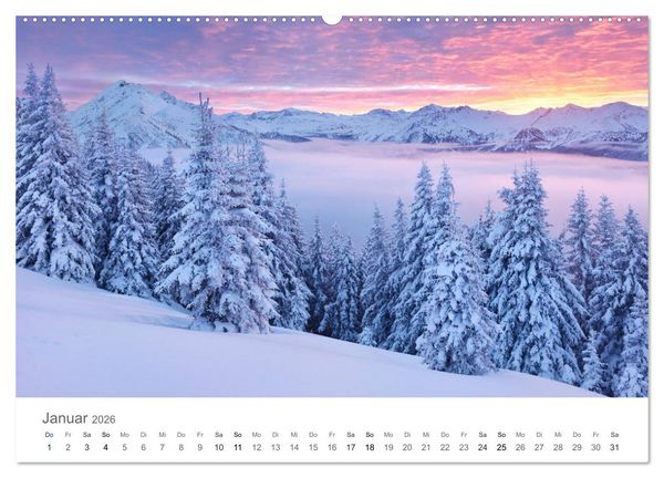 Produktbild: Die Sch&ouml;nheit der Alpen (hochwertiger Premium Wandkalender 2026 DIN A2 quer), Kunstdruck in Hochglanz