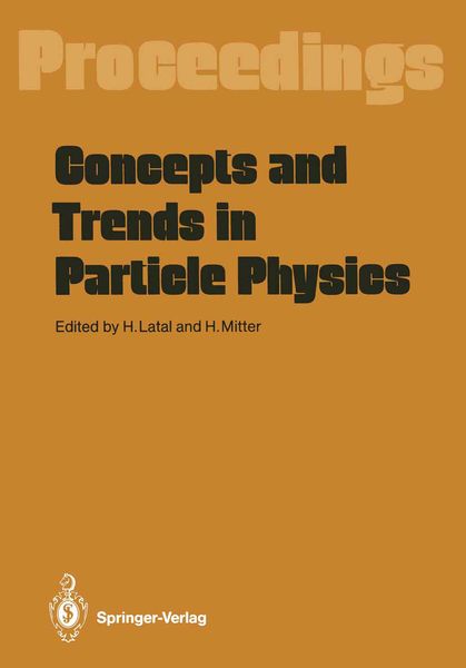 Produktbild: Concepts and Trends in Particle Physics