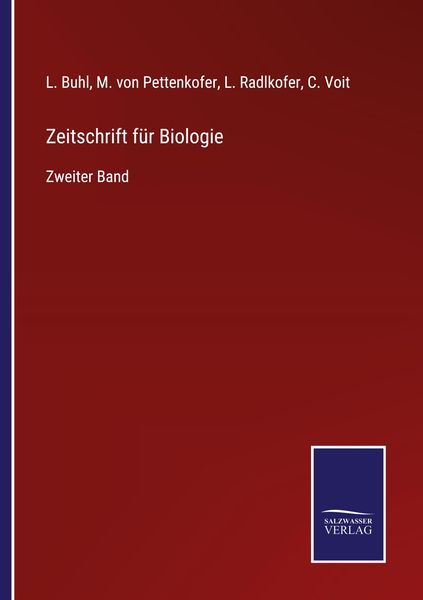 Produktbild: Zeitschrift f&uuml;r Biologie