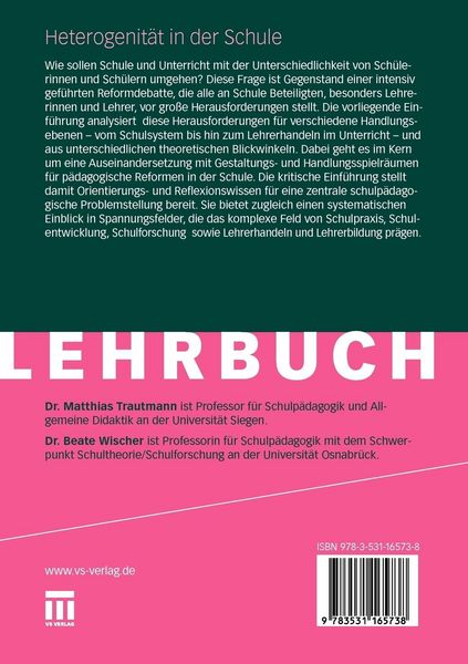 Produktbild: Heterogenit&auml;t in der Schule
