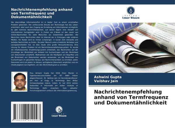 Produktbild: Nachrichtenempfehlung anhand von Termfrequenz und Dokument&auml;hnlichkeit