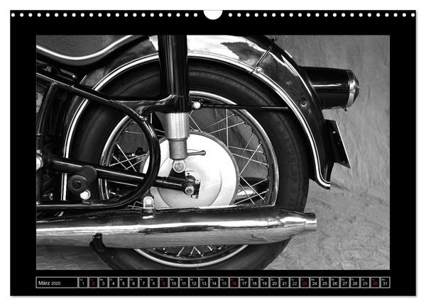 Produktbild: BMW R69S in schwarzweiss (Wandkalender 2025 DIN A3 quer), CALVENDO Monatskalender