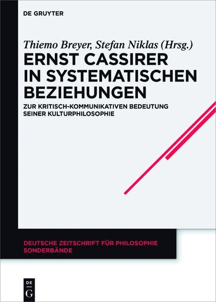 Produktbild: Ernst Cassirer in systematischen Beziehungen